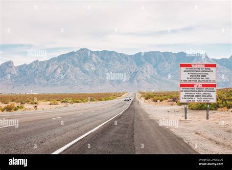 Entrance To White Sands Missile Range New Mexico Usa Stock Photo Alamy