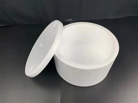 Eps Styrofoam Cooler Box Round 222Mm Ice Drink Shipping Foam White Eps Styrofoam Cooler Box Round 222Mm Ice Drink Shipping Foam White