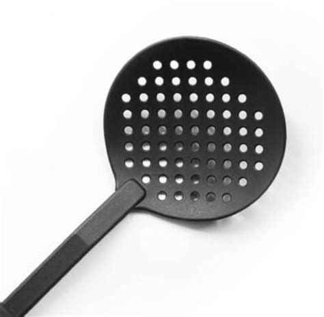 Espumadera Plastic Kitchen Skimmer Spoon Cooking Slotted Colander Black 30 Cm 11 8 Large