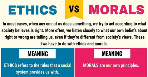Ethics Vs Morals Vs Ethics Vs Morals Vs Law Published