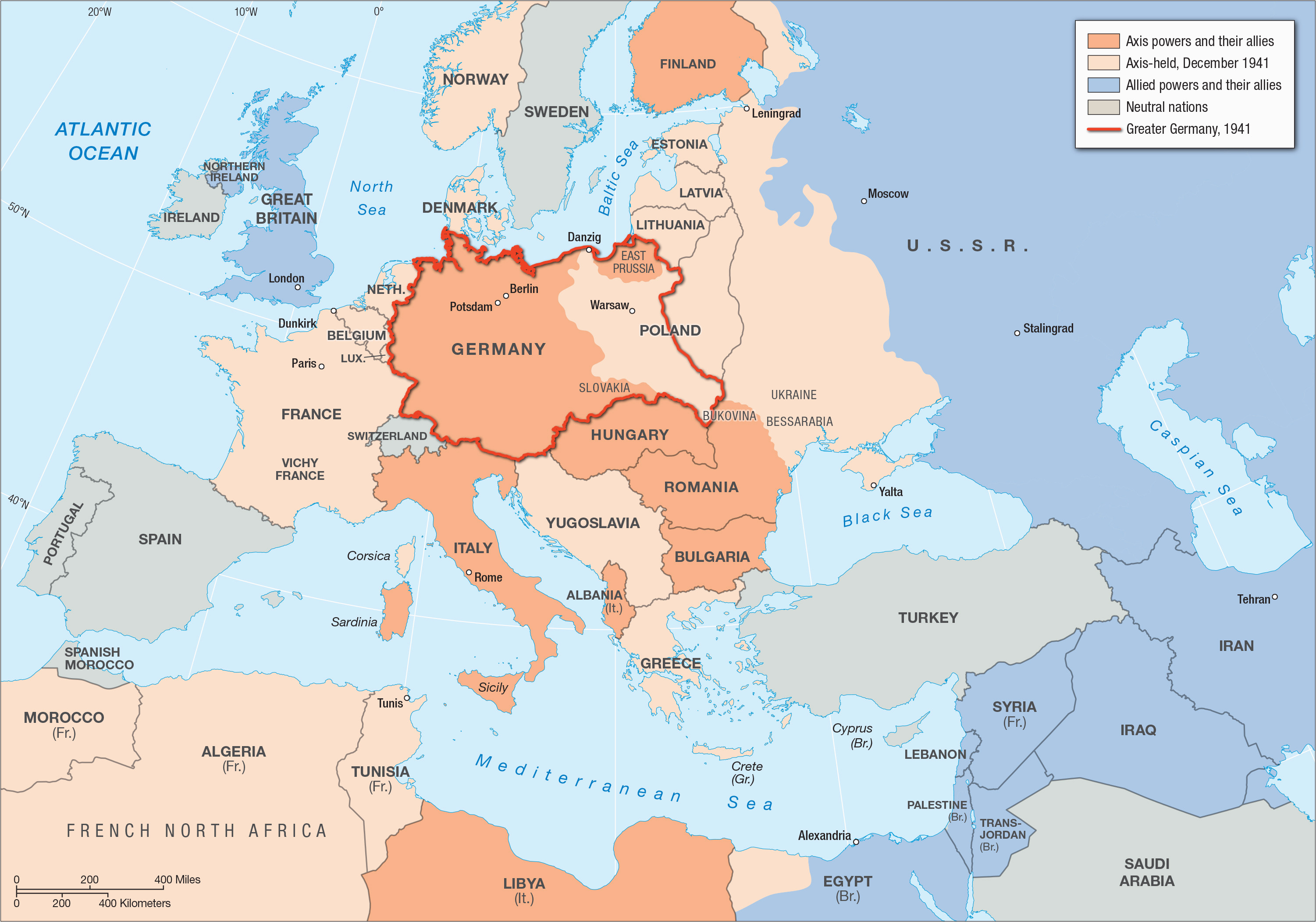 Europe Before WWII Map