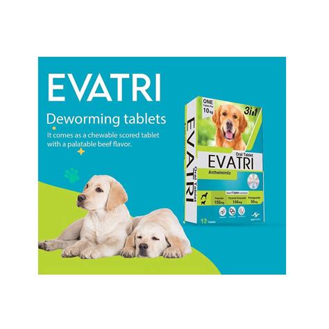 Evatri Deworming Tablet For Dogs Egypuppy Pet Shop Online Evatri Deworming Tablet For Dogs Egypuppy Pet Shop Online
