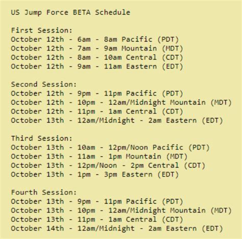 Every Beta Time For Pdt Mdt Cdt Edt Daylight Savings Time R Wsjjumpforce
