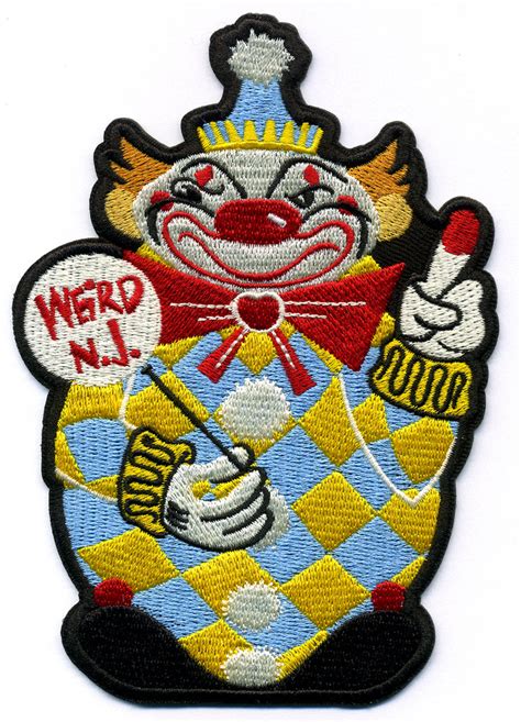 Evil Clown Embroidered Patch Weird Nj Evil Clown Embroidered Patch Weird Nj