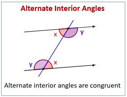 Examples Of Alternate Interior Angles An Easy Way Of Identifying