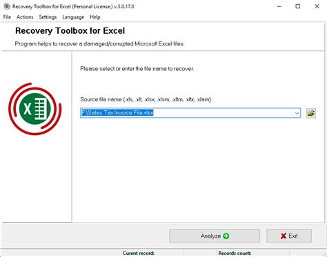 Excel Data Recovery Tool-5