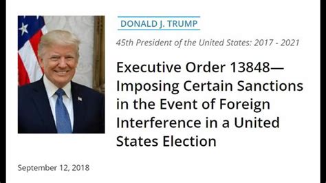 Executive Order 13848 Explained
