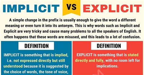 Explicit vs Implicit: What's the Difference