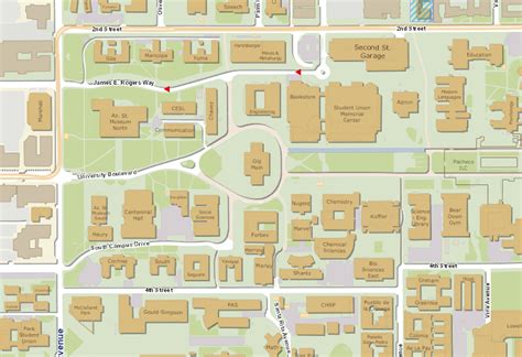 Exploring The University Of Arizona Campus Map In 2023 Map Of Europe
