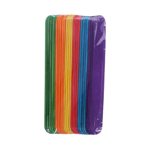 Extra Jumbo Popsicle Sticks Multi Color The Book Jungle Jamaica