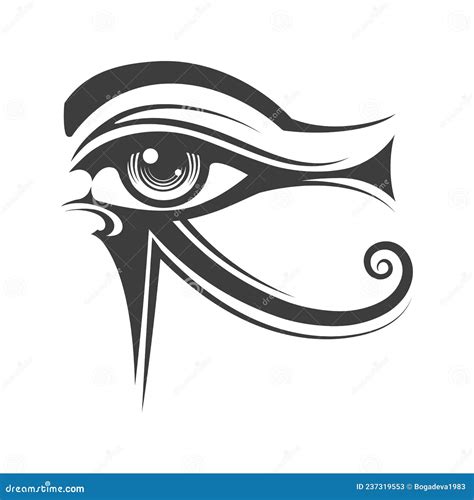 Eye Of Horus Ancient Egyptian Symbol Tattoo Stock Illustration Eye Of Horus Ancient Egyptian Symbol Tattoo Stock Illustration