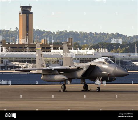 F 15 Aircraft From The Louisiana Air National Guard Are Parked On The