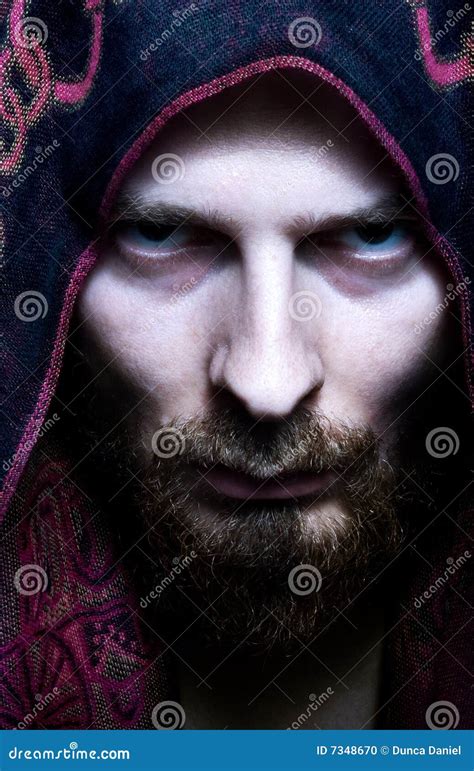 Face Of Scary Spooky Evil Man Stock Photo Image Of Male Creepy 7348670