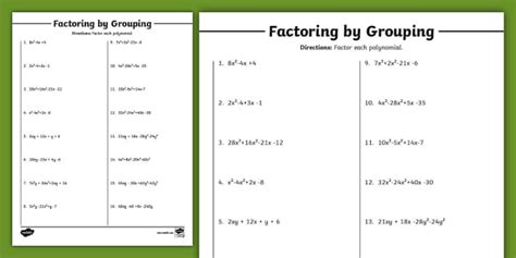 Factoring With Grouping Made Easy