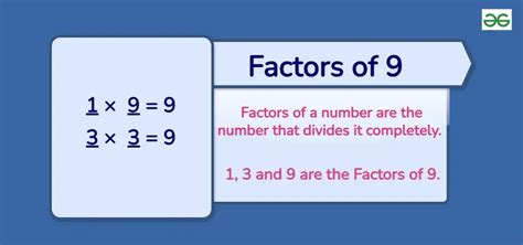 3 Factors of 9