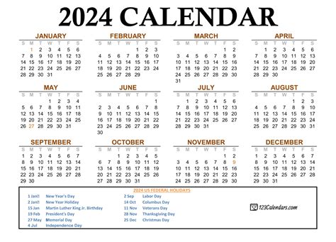 Fall 2024 Calendar Dates