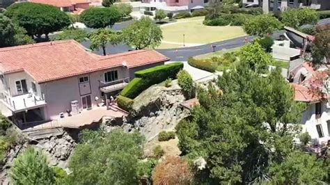 Family Alarmed By Cracks Creaking As Rolling Hills Estates Home Began Sliding Into Canyon