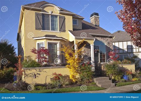 Family Home In Wilsonville Oregon Stock Image Image Of Wall Rocks
