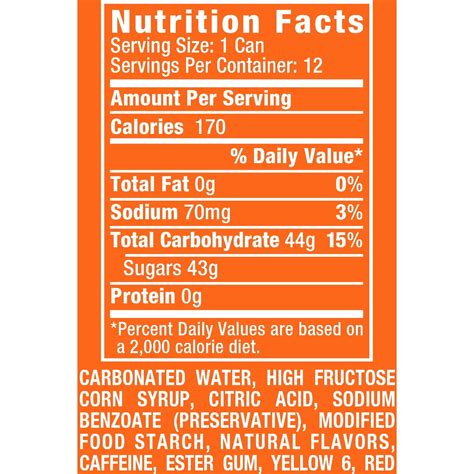 Fanta Ginger Ale Nutrition Facts Besto Blog