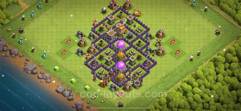 Farming Base Th7 With Link Anti 3 Stars Anti Everything Clash Of