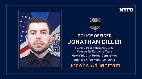 Father Husband Police Officer Hero Rip Officer Jonathan Diller Fidelis Ad Mortem
