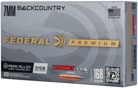 Federal Barnes Lrx 7Mm Backcountry 168Gr Fmj Rifle Ammo 20 Rounds Sportsman S Warehouse