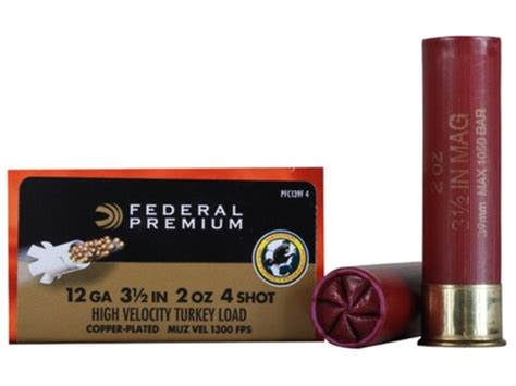 Federal Premium Mag Shok Turkey 12 Ga Ammo 2 3 4 5 Copper Plated Lead