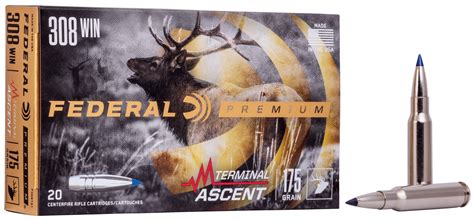 Federal Premium Terminal Ascent 308 Win 175Gr D Amp R Sporting Goods