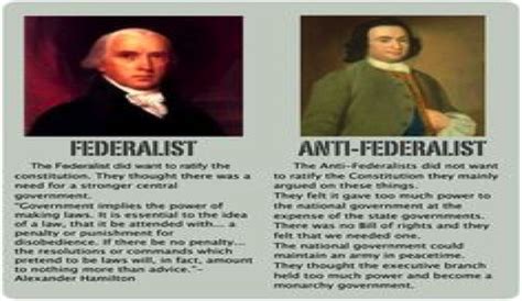 Federalist V Antifederalist Ppt