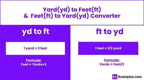 Feet To Yard Converter Ft To Yd
