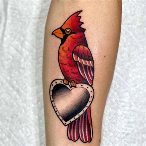 Female Cardinal Bird Tattoo Female Cardinal Bird Tattoo