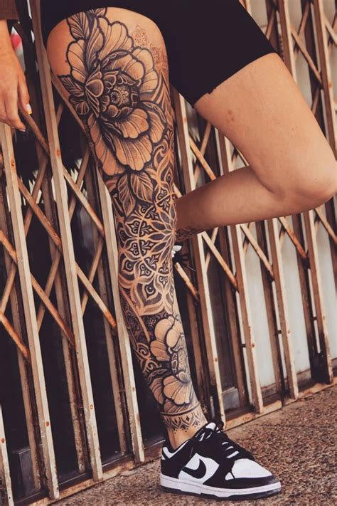 Female Leg Sleeve Tattoo Ideas At Alice Shepard Blog