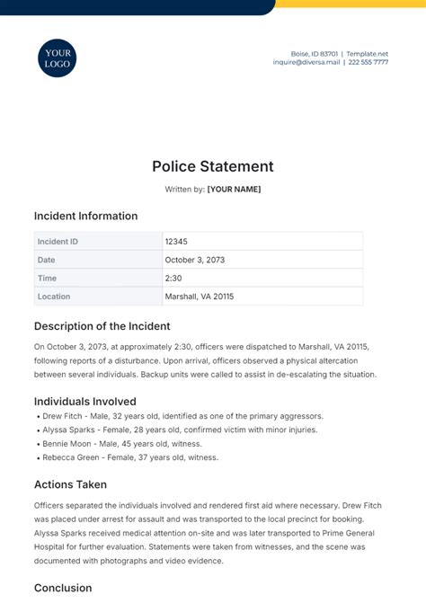 Ferndale Police Department Statement Pdf Police Justice