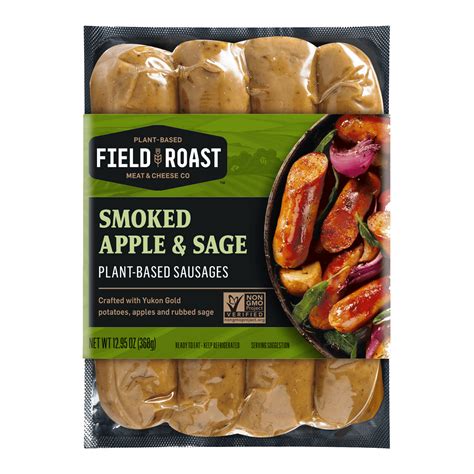 Field Roast Smoked Apple Sage Plant Based Sausages 12 95 Oz City Market