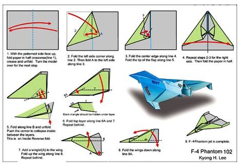 Fighter Jet Paper Airplane Instructions