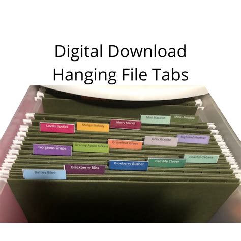 File Folder Tab Template