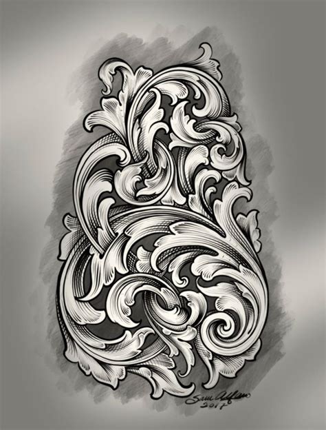 Filigree Tattoo Drawings Design Talk