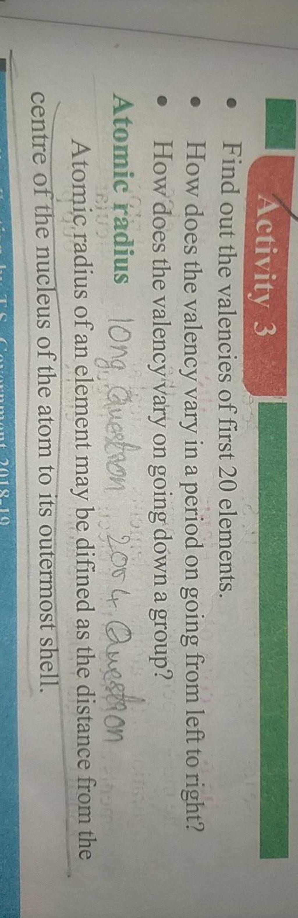 Find Out Valencies Of First 20 Elements Cbse Class 10 Science Learn