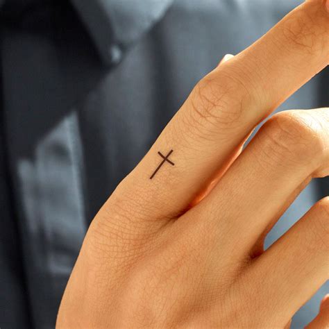 Finger Cross Tattoo Finger Cross Tattoo