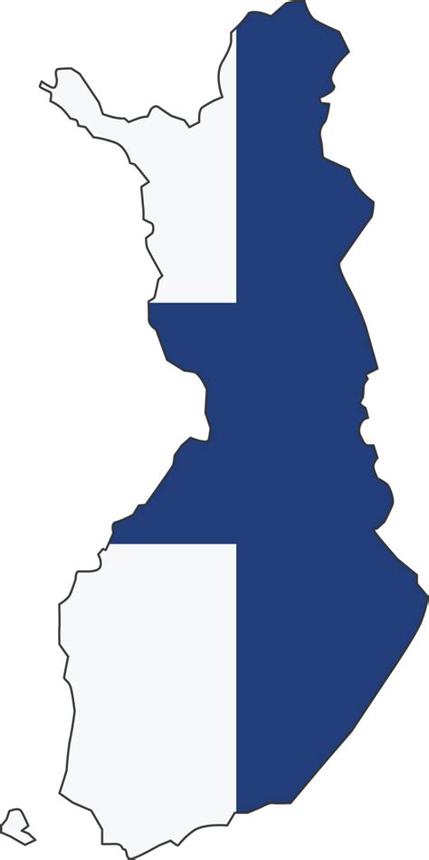 Finland Flag Map