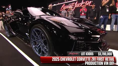 First 2025 C8 Corvette Zr1 Sells For 3 7 Million First 2025 C8 Corvette Zr1 Sells For 3 7 Million