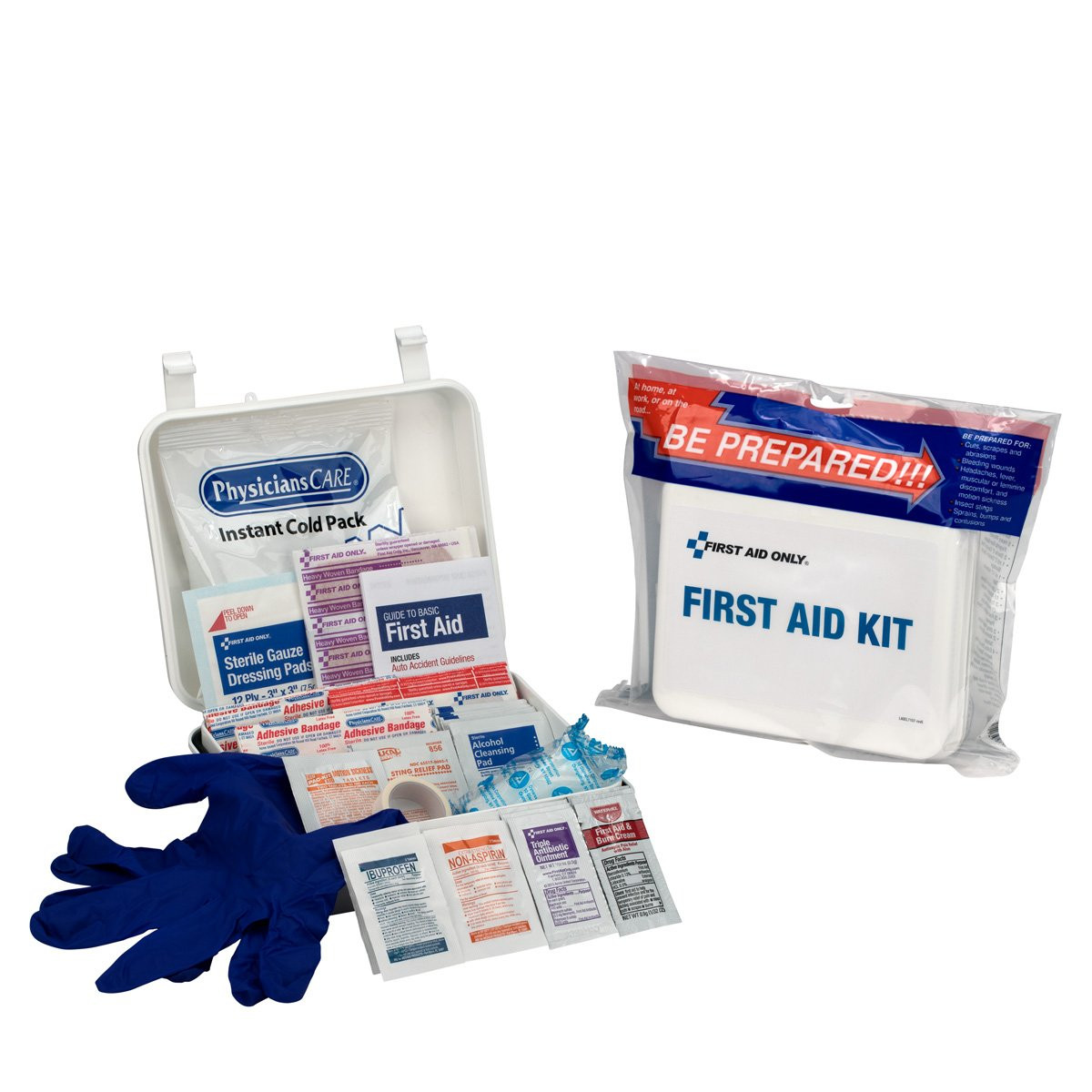 First Aid Only Travel First Aid Kit 68 Piece Plastic Case 7107 First Aid Only Travel First Aid Kit 68 Piece Plastic Case 7107