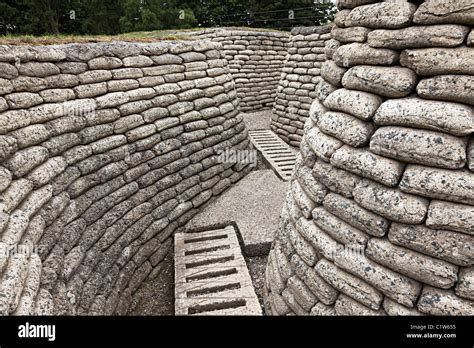 First World War Trenches Preserved At Vimy Ridge France Stock Photo Alamy