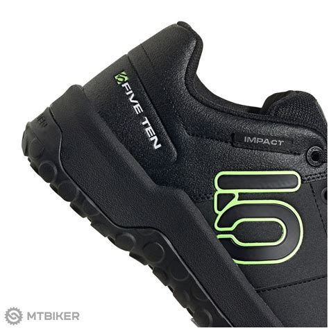 Five Ten Impact Sam Hill Shoes Core Black Signal Green Grey Three