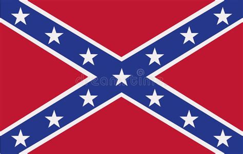 Flag Southern States Of America Stock Vector Illustration Of America