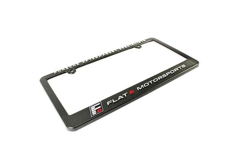 Flat 6 Motorsports License Plate Frame Flat 6 Motorsports License Plate Frame