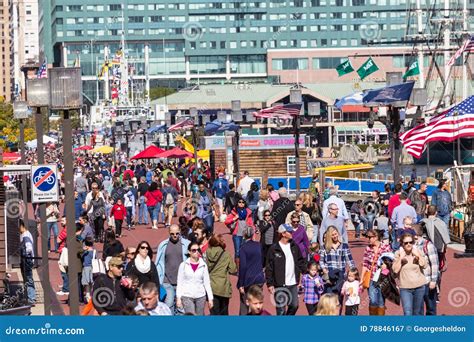 Fleet Week 2015 Baltimore Crowd Editorial Photography Image Of City Crowd 78846167