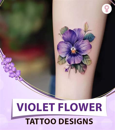 Floral Tattoo Violet Flower Tattoos Bouquet Tattoo Flower Tattoo Arm