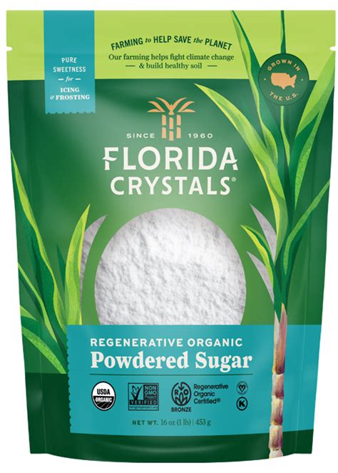 Florida Crystals Organic Powdered Evaporated Cane Juice 50 Lbs