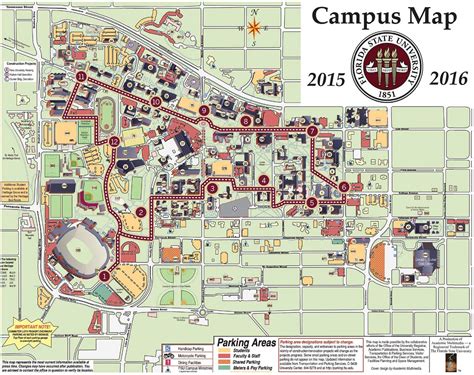 Florida State University Map Florida State University Mappery